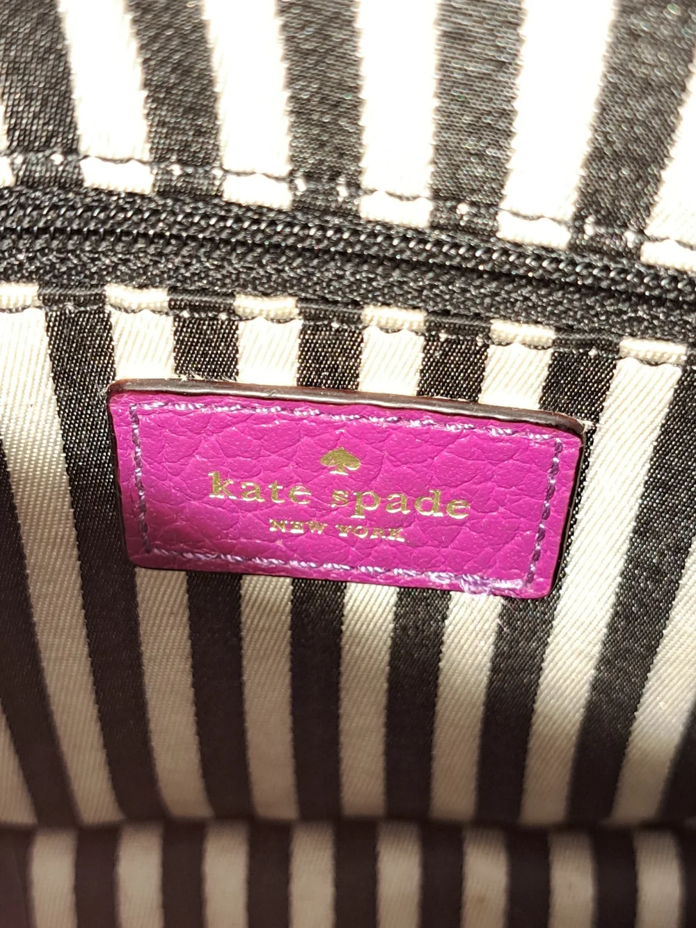 kate spade New York Pebbled Leather Crossbody Bag in Magenta